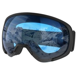 Yeerain Masque de Ski, Lunette de Ski pour Homme Femme Adulte, avec Anti-UV, Anti-Bu&eacute;e, Coupe-Vent double lentille Motoneige Moto Lunettes pour Snowboard-Bleu Clair (Skysky Shop, neuf)