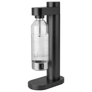 Stelton Brus Carbonateur d'Eau Gazeuse - Machine &agrave; Sodas &Eacute;l&eacute;gante pour Bouteilles R&eacute;utilisables, Design Danois, Compatible Cylindres CO2 Standard (M18 x 1.5) (STELTON, neuf)