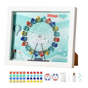 Vibhgtf Bo&icirc;te &agrave; dents de b&eacute;b&eacute; &ndash; Bo&icirc;te &agrave; dents pour premi&egrave;re dent, rangement et pr&eacute;sentation | Organisateur transparent, cadre photo, cadeau d'anniversaire et de f&ecirc;te (susentoc, neuf)