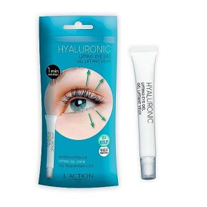 L'Action Paris Gel Lifting Hyaluronique pour les Yeux, Apaise et Hydrate le Contour des Yeux, Enrichi en Varech, Protéines de Blé et Acide Hyaluronique, Teint Jeune 15ml (Solretail LTD, neuf)