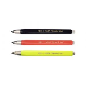 Koh-I-Noor VERSATIL 5347 - Port-mine en métal/plastique mine 5.6 mm - noir, rouge, jaune (lot de 3) (aysiboo, neuf)