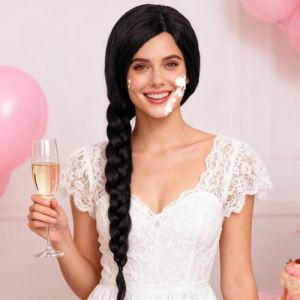 Perruque Sorci&egrave;re | Accessoires De F&ecirc;te Tr&egrave;s Longs - Perruque Tress&eacute;e pour Costume de Cosplay Sorci&egrave;re - Pour Carnaval Masquerade F&ecirc;te D&eacute;guisement &Eacute;v&eacute;nements Festival Sc&egrave;ne Dames Adultes (dranng, neuf)