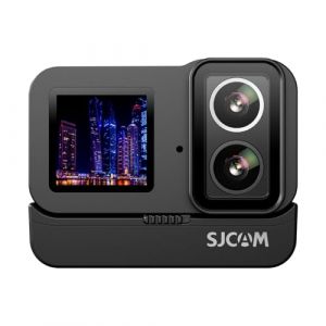 SJCAM Cam&eacute;ra d'action SJ20 4K30FPS F/1.3 Updated Dual Lens Touch Screen 40M Waterproof 150Min Battery Life Cam&eacute;ra de Sport with 2.4G/5G WiFi,Gyroscope,Multi-Accessory for Every Scenes (AmazingCam, neuf)