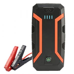 Démarreur de Voiture, 1500A 12000 MAh Démarreur de Voiture Portable pour jusqu'à 7,2 L de Gaz, Moteur 5,5 L, Booster de Batterie Automatique 12 V avec Boussole LED et Port (Yunir, neuf)