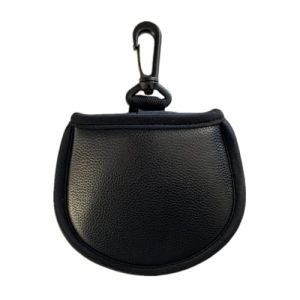 WERIGONI 1 Pièce sac de Nettoyage de Golf sac de Nettoyage de Golf en Cuir PU Double Couche Plus Couche Intérieure en Fourrure Imperméable avec Mousqueton (SHUTIAO-, neuf)