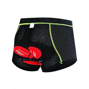 Towintec Short de Cyclisme pour Homme Caleçon avec élastique 21D Gel Rembourré Séchage Rapid Respirant Cuissard sous-vêtement de Vélo é Coussinet de Siège Résistant aux Chocs Pantalon VTT Cycliste (TOWINTEC, neuf)