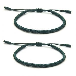 ZYMGUO 2 bracelets porte-bonheur tibétains+cadeau bouddhiste!- Fait main.Ajustable à votre poignet. Pour hommes et femmes. Bracelets d'amitié en tissu tressé-Style Tibet-Bracelet réglable (6) (zhejiangdingnuowangluogongchengyouxiangongsi, neuf)