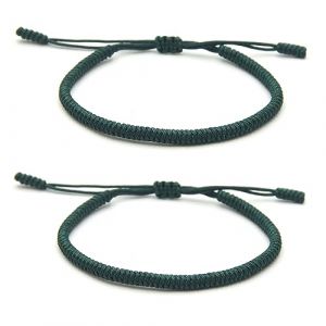 ZYMGUO Une paire de Bracelet Tibétain Porte Bonheur + Cadeau Bouddhiste! Taille ajustable Tressé à la Main en Corde. Fil Pour Poignet Homme et Femme. Ficelle chance d'Amitié (6) (zhejiangdingnuowangluogongchengyouxiangongsi, neuf)