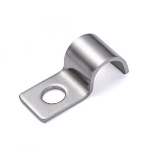 FamlTol 50 Pièces P-Clip Pour Les Câbles un Trou Clips en Acier Inoxydable Fixation Pour Tube Clips Pour Serre Pour la Fixation de Câbles et Fils Ø 8 mm (YunYaMaoYi, neuf)