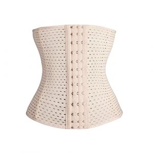 KSKshape Gaine Amincissante Ventre Plat Femme Taille Trainer Corset pour Perte de Poids Respirant Galbant Ceinture Maintien du Dos,Beige-11,S (AMAZINGJOYS, neuf)