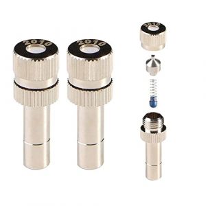 20PCS Buse Brumisateur Basse Pression Buse de Système de Brumisation, Outil de pulvérisation agricole Atomiseur Buse anti-gouttes pour Système Refroidissement Extérieur, Connexion 6mm ( Size : 0.1MM ) (Mi Li Jewelry, neuf)
