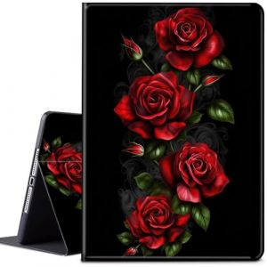 &Eacute;tui pour Kindle Paperwhite 12&egrave;me g&eacute;n&eacute;ration 2024 7" et &eacute;dition Signature, &eacute;tui folio r&eacute;glable en cuir PU avec fonction veille/r&eacute;veil automatique pour liseuse Kindle, fleurs roses rouges (Xiamen Qingxiansi Trading Co., Ltd, neuf)