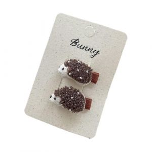 Pince &Agrave; Cheveux En Tissu Pour Avec H&eacute;risson Attaches R&eacute;glables Accessoires Respectueux De La Peau Pince En Tissu Pour B&eacute;b&eacute;s Filles (TTL-fushi, neuf)