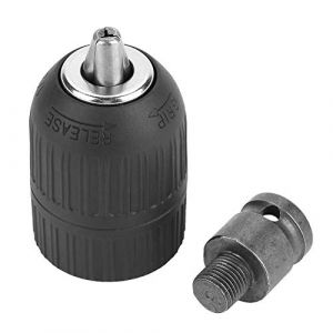 Yanmis Mandrin de per&ccedil;age, mandrin de Serrage &agrave; mandrin sans cl&eacute; 2-13mm 1/2 "-20UNF avec Adaptateur de mandrin 1/2" pour la Conversion de cl&eacute; &agrave; Chocs (Yanmissya, neuf)