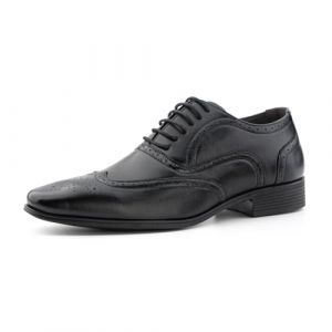 Hitmars Chaussures Hommes Oxfords Derby Chaussure Ville Brogues Chaussure Homme Cuir Mariage Chaussures Dressing Lacets Business Noir 41 EU (Free Mobile OU, neuf)
