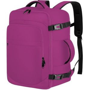 ENZOSUM Sac à Dos Voyage Cabine Avion 45x36x20 pour Easyjet 30L Baggage Cabine Valise Cabine Sac de Voyase pour Femme Homme Sac à Dos pour Ordinateur Portable 15.6 Pouces Violet (jingtupiju, neuf)