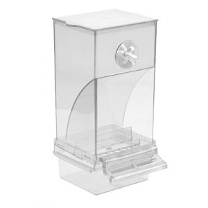 Mangeoire Automatique pour Oiseaux, mangeoire à Oiseaux sans gâchis, Accessoires pour Cage à Oiseaux, récipient de Nourriture en Acrylique Transparent pour perruches, canaris, calopsittes, perroquets (Yanneli, neuf)