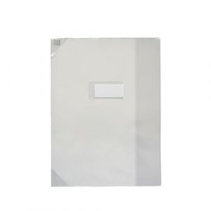 OXFORD Protège-Cahier A4 avec Rabat Marque-Page Strong Line PVC Translucide 15/100ème Incolore (rentreediscount, neuf)