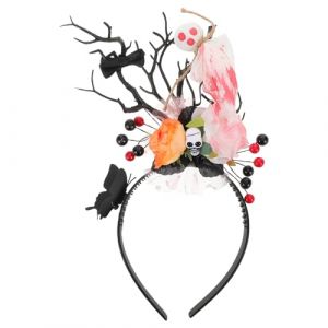 FRCOLOR -tête Couronne De Fleurs, tête, Crâne, Branche D'arbre, Bois De Cerf, Déguisement De Fête Cinco De Mayo, Jour Des Morts Pour Fête, (Different Quality, neuf)