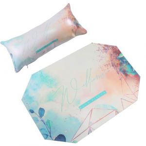 VILLCASE Coussin de Manucure Octogonal en Mousse Tapis Mains Anti-Poussière Ensemble Complet pour Nail Art à Domicile Accessoires Professionnels pour Salon et Formation (Farrar Fae, neuf)