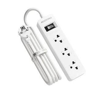 Adaptateur Prise USA vers France, Adaptateur USA vers France, 3 Prises pour Appareils &eacute;lectroniques am&eacute;ricains, Voyage Depuis des &Eacute;tats-Unis, du Canada, en Allemagne, en Espagne, Blanc (CWT-EU, neuf)