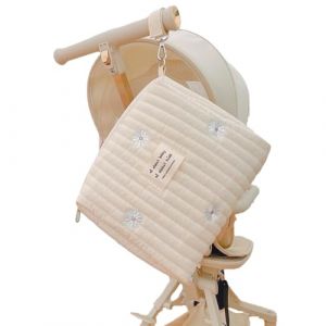 Trousse de Toilette Bebe pour Sac a Langer Bébé Pochette Rangement Sac Maman Sacs à Langer Portable Poussette Shopping Voyage Poches de Rangement Beige Organiseur Enfant Fille Cadeau (Daisy) (Nordic Decor, neuf)