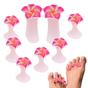 S&eacute;parateurs de p&eacute;dicure r&eacute;utilisables, s&eacute;parateur d'orteils en fleurs | S&eacute;parateurs d'orteils r&eacute;utilisables S&eacute;parateurs d'orteils - Outils d'art d'ongle s&eacute;parateurs d'ongles pour les amoureux des salo (Mingchengheng, neuf)