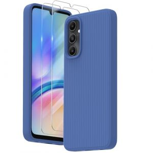 Nevecover Coque pour Samsung Galaxy A05s 4G + 2 Verre Trempé Protection écran, Housse de Protection en Antichoc Mince Silicone Souple Etui pour Samsung Galaxy A05s 4G (6.7") - Bleu (Tianenz Store, neuf)