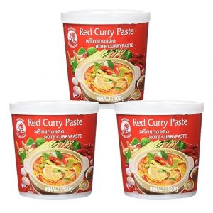Cock - Pâte de Curry Rouge - Paquet de 3 (3 x 400g) (todoveg, neuf)