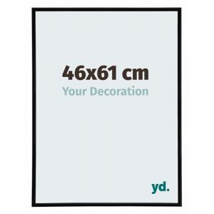 yd. Your Decoration - Cadre Photo 46x61 cm - Noir Mat - Cadre Photo en Plastique Avec Verre acrylique - Anti-Reflet - Cadre 46x61 - Annecy (Your Decoration, neuf)