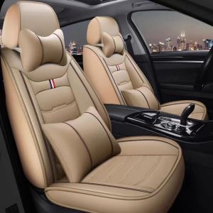 Romanbin Housse de siège de Voiture en Cuir pour Peugeot 308 SW GT-Line - Convient aux Voitures à 5 Places，Comfortable -Beige (Romanbin, neuf)