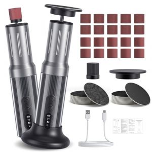 Brolteja R&acirc;pe &agrave; Pieds P&eacute;dicure Electrique,2-en-1 &Eacute;lectrique pour Pieds et Ongles 6 Vitesses R&eacute;glables Kit, ponceuse &eacute;lectrique professionnelle pour les pieds,pour &Eacute;limine Les Callosit&eacute;s (YONCHAZH, neuf)