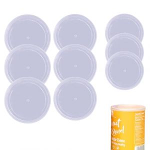 QGK 12 Couvercles Transparents pour Bo&icirc;tes de Conserve en Plastique, 3 tailles diff&eacute;rentes, Pour bo&icirc;tes de 200g/500g/800g pour chiens La p&eacute;n&eacute;tration de la poussi&egrave;re est emp&ecirc;ch&eacute;e Bo&icirc;tes alimentaires (hulingle, neuf)