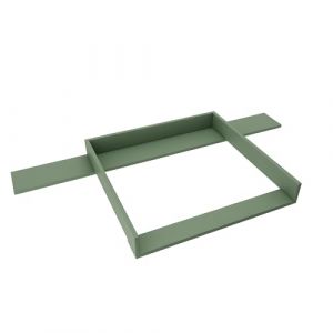 regalik Plan à Langer avec Plateau pour Hemnes d'IKEA, Extension pour Table à Langer pour Commode 50x160 cm, Amovible, Plan à Langer avec Façades Droites, Vert (MMJMebel, neuf)