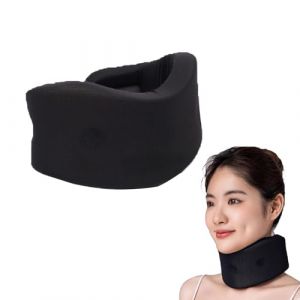 Bustlwor Collier Cervical Universel en Mousse Souple R&eacute;glable, Collier Cervical, pour Les Avions, Les Chambres, Les Bureaux (Noir) (Bustlwor, neuf)