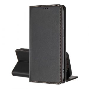EuoDuo Coque Magn&eacute;tique pour Samsung Galaxy Note 10 &Eacute;tui Rabattable en Cuir PU Housse Pochette &agrave; Clapet Aimant Ferme Portefeuille avec RFID Blocage Fentes pour Cartes - Noir (VLQI, neuf)
