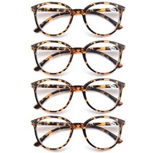 MODFANS Lot de 4 Lunettes de Lecture 1.75 Homme Femme,Lunettes Loupe Branches a Ressort,Lunettes de Vue Monture Leger (MODFANS-US EYEWEAR, neuf)