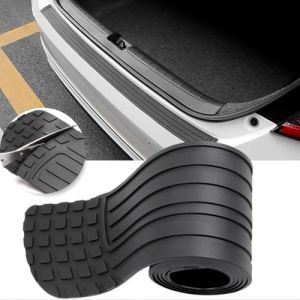 Protection Pare Choc Voiture,104 cm x8.5 cm Protecteur Porte Coffre en Caoutchouc, Protecteur Pare-Chocs Arrière Autocollante Protection Voiture pour VUS/Voitures, avec Lingettes Humides (Gang Ting Technology Store, neuf)