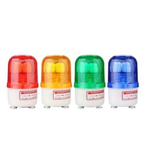 AIRUIXI Signal Lumineux Industriel LTE-1101K Voyant Lumineux, gyrophare, Avertissement sonore, Stroboscope, Lampe d'alarme Jaune, Bleu, Rouge, antivol avec Buzzer 12 V/24 V/220 V(Yellow 110V Sound) (Dansy Electronic Technology, neuf)