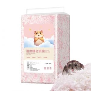 Yurosuis Liti&egrave;re pour hamster | 450 g de copeaux de bois jouet &ndash; Liti&egrave;re pour cage &agrave; hamster, pour lapin, gerbier, dormir, nicher (yuruoda, neuf)