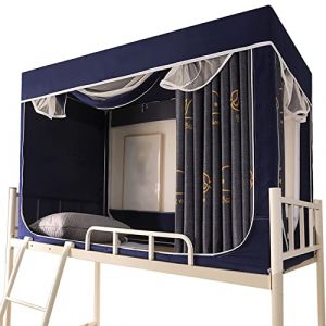 YARUMD Tente De Lit,Tente De R&ecirc;ve Rideau Occultant pour Lit Superpos&eacute; Rideau,pour Lit Mi Hauteur Rideau Deux Couches Lit Mezzanine Rideau Anti,pour Garcon Fille Poussi&egrave;re,A,90 * 190 * 110cm (wangcuimeiUS, neuf)