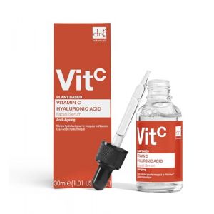 Dr BOTANICALS Sérum facial à 5 % de vitamine C, 2 % d'acide hyaluronique | Anti-âge, anti-rides, éclaircissant la peau, hydratant, rajeunissant avec beautifeye pour des résultats anti-âge (skinChemists London, neuf)