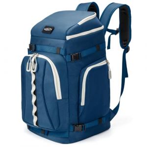 Lunidry Sac à Dos pour Chaussures de Ski, 65L Sac à Chaussures de Snowboard avec Compartiment pour Casque, Sac à Dos de Voyage pour Skis, Snowboard, Casques, Lunettes et Accessoires (DELXINXI, neuf)