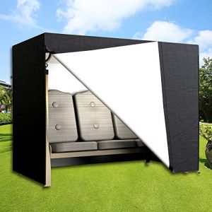 Housse de protection imperm&eacute;able et r&eacute;sistante pour balancelle de jardin 3 places - Coupe-vent et anti-UV - Pour balancelle de jardin - Toutes saisons (huangfufang, neuf)