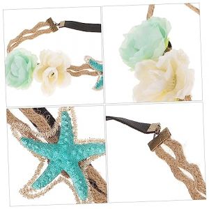 iplusmile Bandeau Serrage-t&ecirc;te En Perles &Eacute;toile De Mer Naturelle, Taille Variable, Accessoire De Coiffure Pour Femmes, Vacances Plage, Bandeau D&eacute;co L&eacute;ger Et Confortable (Cosy & U, neuf)