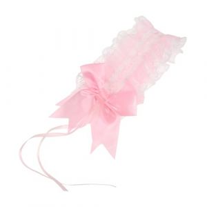 Hohopeti Bandeau Cheveux Femme Vintage Dentelle Lolita avec Serre- Élastique Kawaii pour Costume de Soubrette et Robe Lolita Accessoire Cheveux Mariage et Cosplay Élégant (Orcchid, neuf)