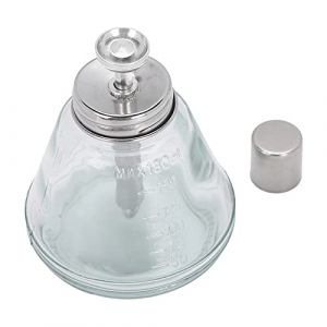 Qudinip Distributeur à Pompe à Liquide de Type Presse, Bouteille Rechargeable de 180 Ml avec Valve Fermée et Pompe à Noyau en Aluminium, pour Dissolvant de Vernis à Ongles et Autres (Huanghuan, neuf)