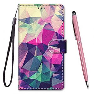 Toucasa Coque pour Huawei Honor 9X,Coque Cuir PU Portefeuille &agrave; Aimant Colourful Design Coque Rabat Portefeuille [Cr&eacute;atif Peint] &Eacute;tui pour Huawei Honor 9X / 9X Pro (Carr&eacute;s Color&eacute;s) (Mltour-EU, neuf)