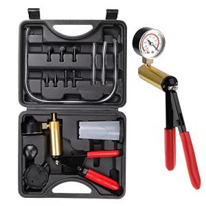WiMas Pompe Manuelle à dépression, Purgeur Liquide de Frein Testeur à Vide, Pompe à Vide Testeur de Vide de Frein Kit Vide Kit Outil de Réparation pour Voiture camions et Motos (WiMas, neuf)