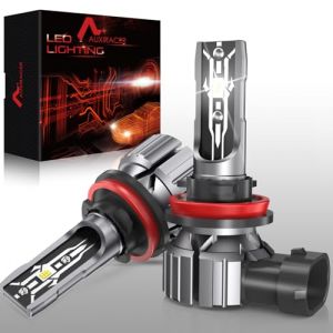 AUXIRACER H11/H9/H8 LED, 30000LM 80W 6500K lumi&egrave;re Blanche Forte, H11/H9/H8 LED Ampoule 1:1 Taille Halog&egrave;ne, Plug and Play, Ampoule de Phare pour 12V Voiture ou Moto, 2 Ampoules (DARECO MUSA BEST S.R.L., neuf)